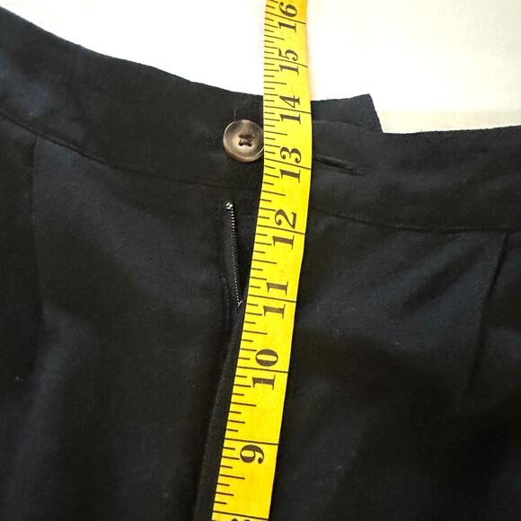 Black Wide Leg Hemp-blend Trousers Size Large - Picture 10 of 14